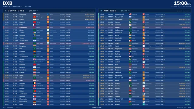 Blue flight board theme