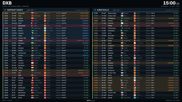Midnight flight board theme